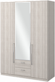 Шкаф трехдверный с зеркалом Роксана (Ясень шимо светлый)