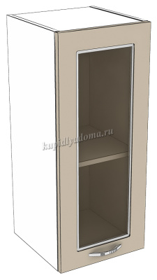 Кухня Памир шкаф верхний со стеклом ВС 600 (Дуб сонома)